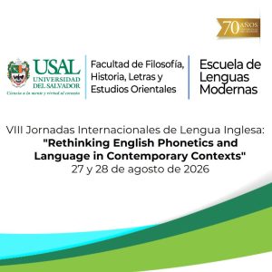 VIII Jornadas Internacionales de Lengua Inglesa - 70º aniversario USAL (D.VRID Nº76/26)